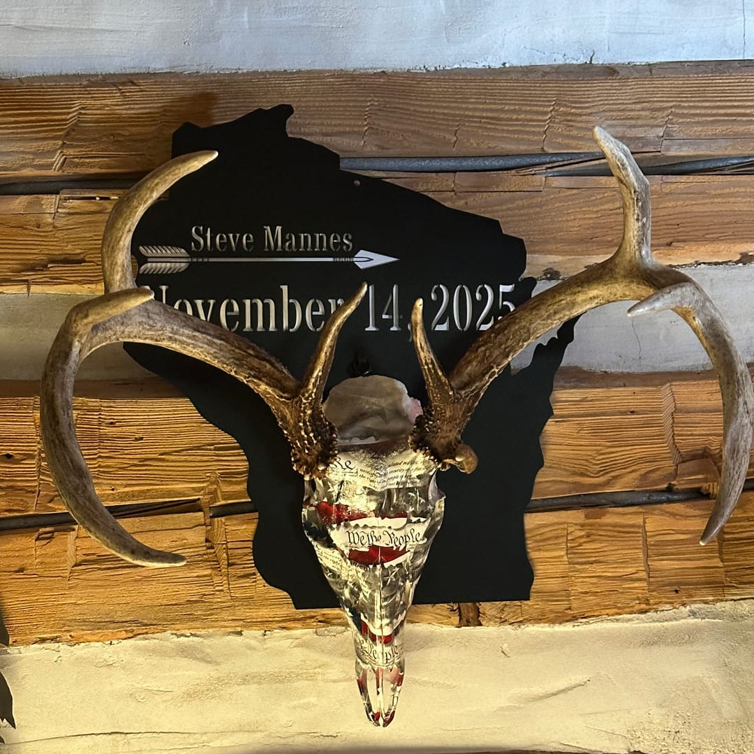 European Skull Wall Mount