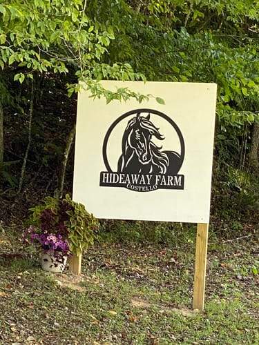 Personalized Horse Ranch Sign